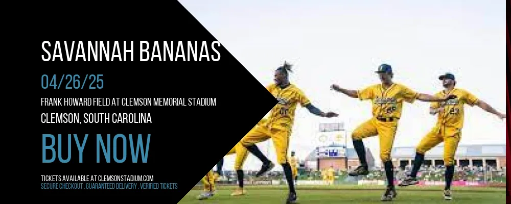 Savannah Bananas at Frank Howard Field at Clemson Memorial Stadium